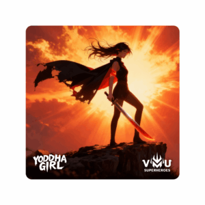 Yoddha Girl Fridge Magnet